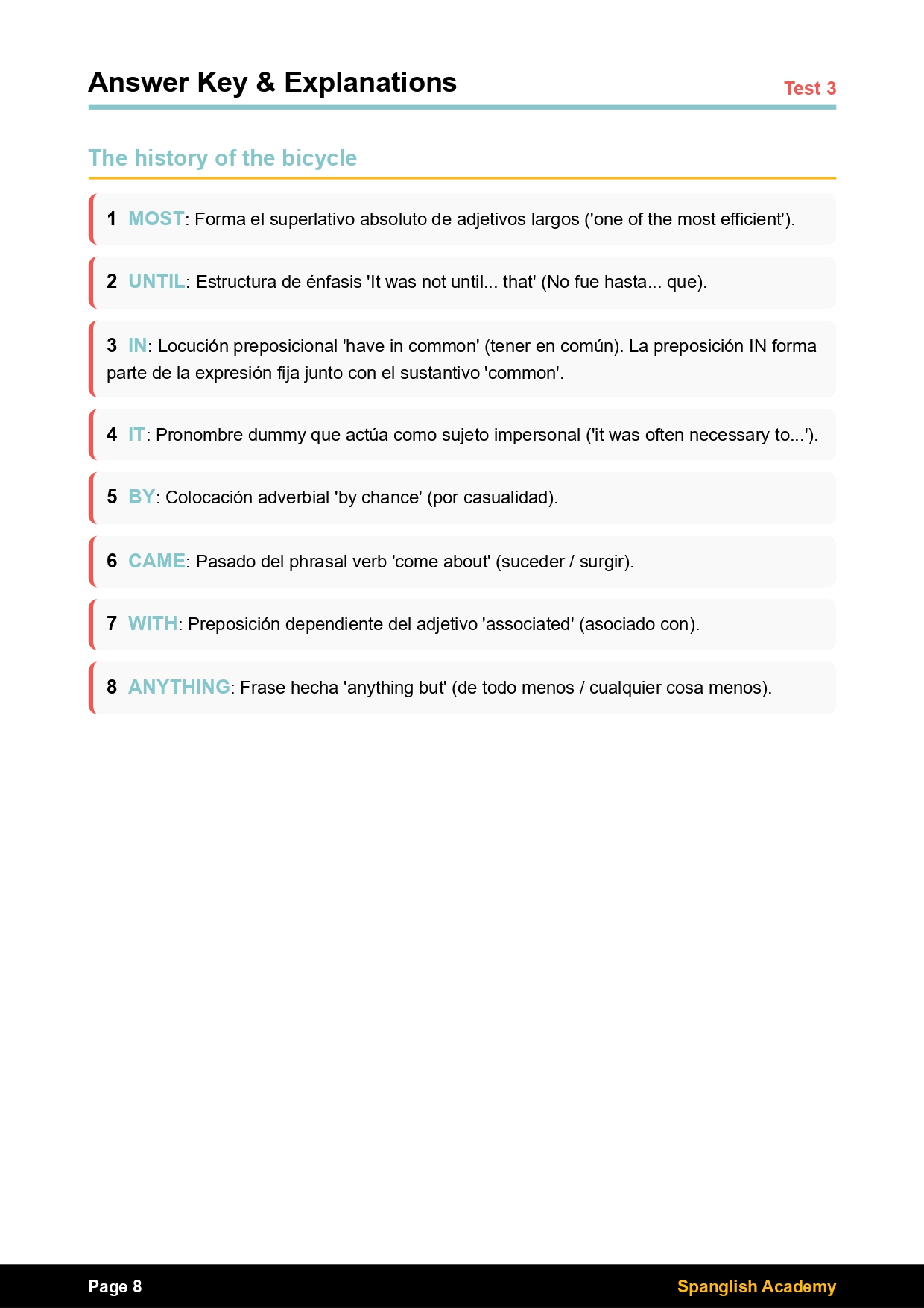 Respuestas Part 2 Open Cloze